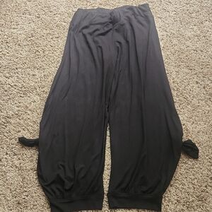 Elegant Black Wide Leg Women's Pants